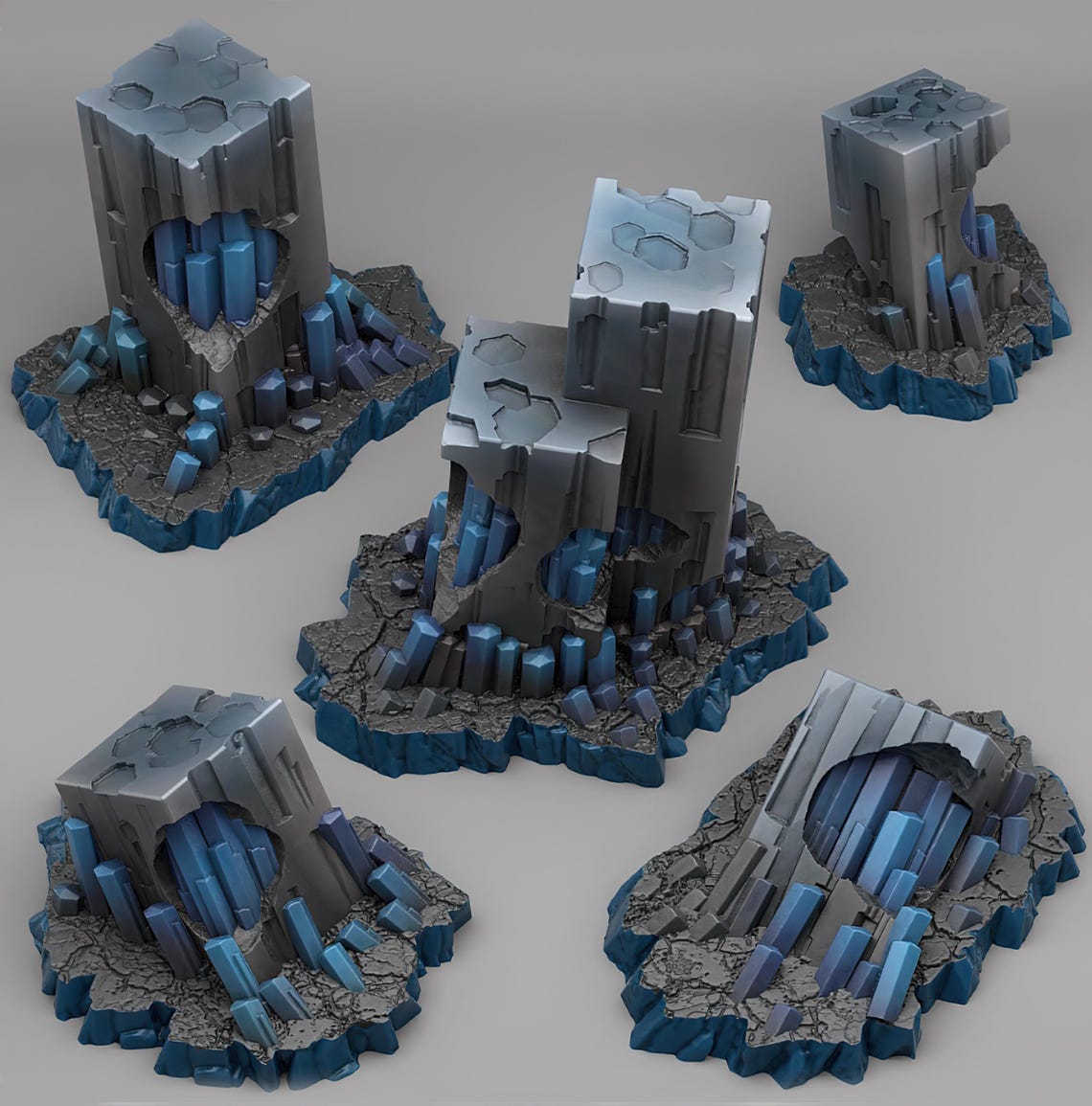 Scifi Rocks Alien Scenery Terrain for War Games 28mm/32mm - Etsy