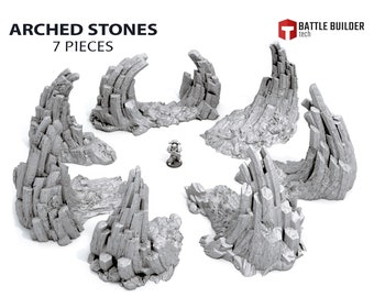 Terrain de jeu de pierres voûtées pour jeux de guerre 28 mm/32 mm