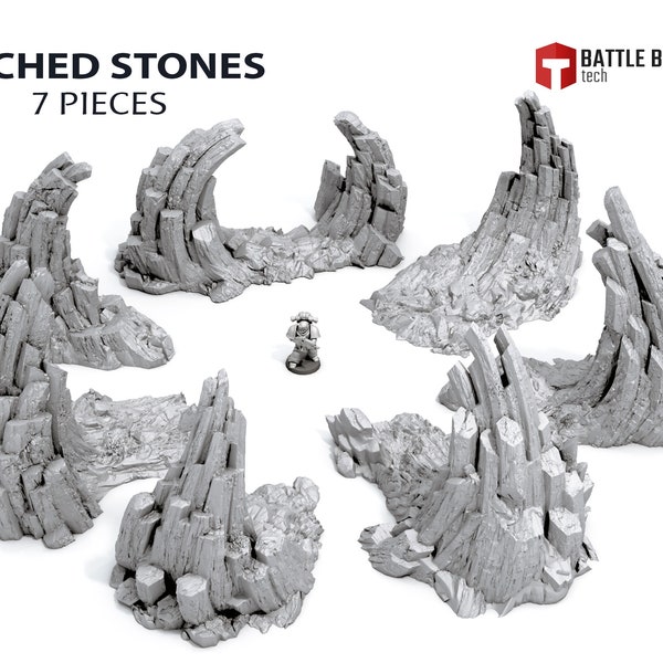 Arched Stones Scenery Terrain for War Games 28mm/32mm