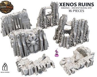 Xenos Ruins - Scenery Terrain for War Games 28/32mm