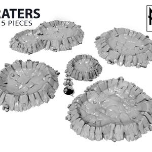 Craters - Scenery Terrain for War Games 28mm/32mm