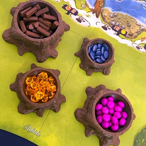 Tree-shaped bowls for game like Everdell Unofficial Product image 2