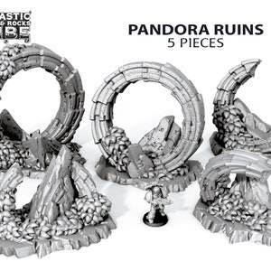 Pandora Ruins Alien Scenery Terrain for War Games 28mm/32mm
