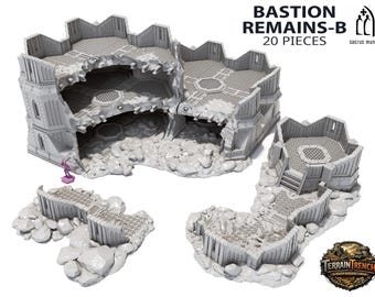 Bastion Remains B - Large Scenery Terrain 28/32mm