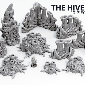The Hive 2 Alien Scenery Terrain for War Games 28/32mm