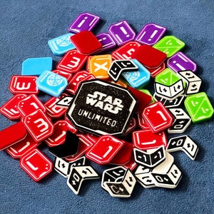 Star Wars Unlimited - fichas impressas em 3D
