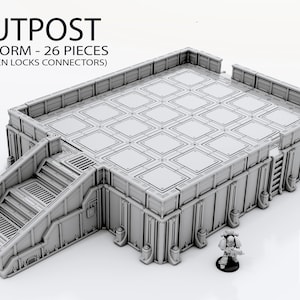 Outpost Platform Terrain Tech Building Scenery Terrain 28/32mm