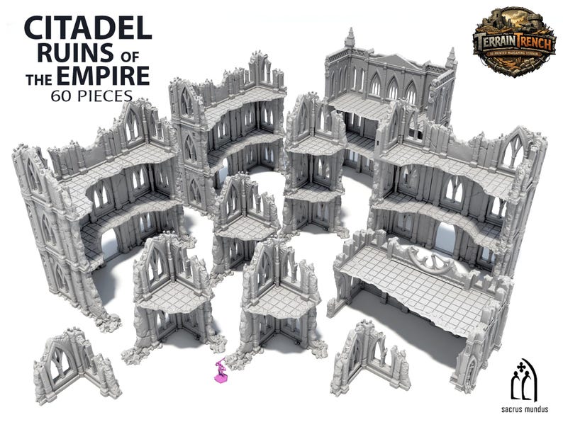 Citadel Ruins of the Empire - Gothic Wargaming Scenery Terrain 28/32mm ...