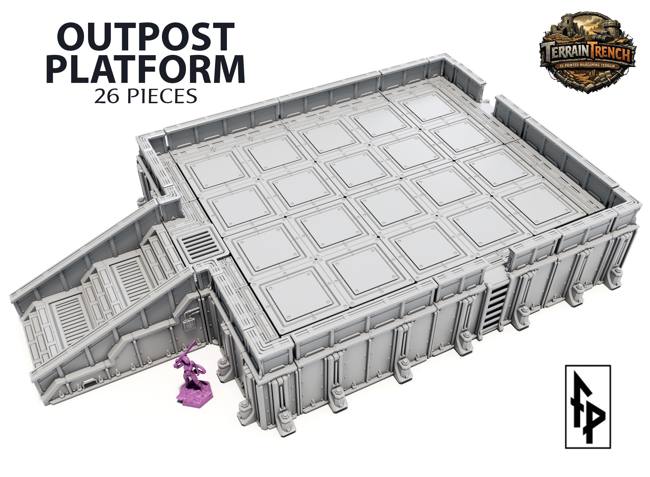 Outpost Platform - Scenery Terrain for Wargames 28/32mm - Etsy
