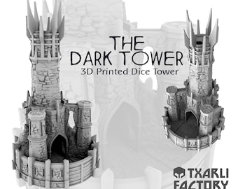 The Dark Tower 3D Printed Dice Tower 