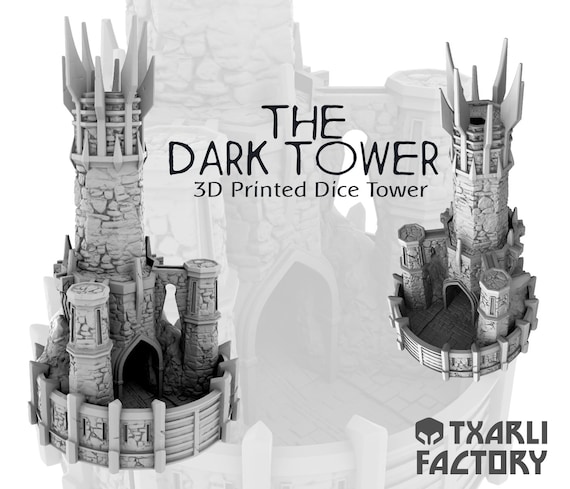 The Dark Tower 3D Printed Dice Tower Lotr Terrain Txarli - Etsy