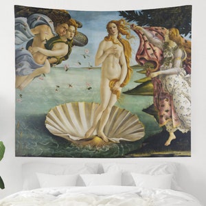 Art Tapestry Wall Hanging Art Decor Renaissance the Birth of Venus Botticelli Art Tapestries for Living Room Bedroom Dorm Etsy Australia