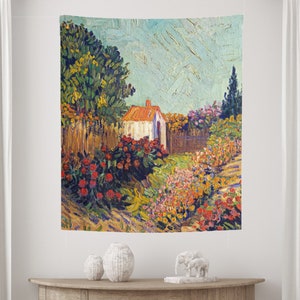 Van Gogh Tapestry, Oil Painting, Floral Tapestry, Van Gogh Decor, Van Gogh Wall Art, Nature Tapestry, Art Wall Tapestry, Vincent Van Gogh