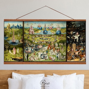 Garden Of Earthly Delights, Renaissance Print, Hieronymous Bosch, Renaissance Painting, Bosch Painting, Surrealist Painting, Vintage Poster