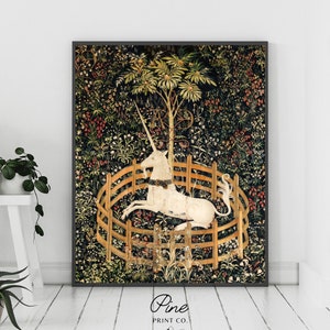 The unicorn in captivity print sales