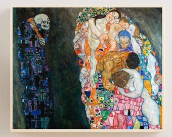 死の版画、グスタフ・クリムト、クリムトの絵画、死と生、死神、死の