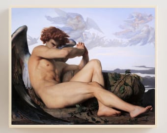 Fallen Angel, Angel Print, Alexandre Cabanel, Angel Painting, Fine Art Print, Angel Poster, Vintage Print, Renaissance Painting, Angel Art