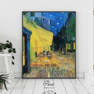 Impresión de Van Gogh, Vincent Van Gogh, Pintura de Van Gogh, Noche estrellada, Impresión de bellas artes, Impresión vintage, Cartel de Van Gogh, Pintura vintage