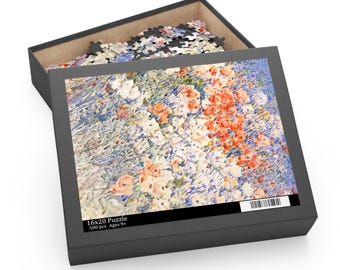 Flower Puzzle, Art Puzzle, Jigsaw Puzzle, Impressionist Art, Flower Painting, Abstract Puzzle, Nature Puzzle, Botanical Puzzle, Plant Puzzle