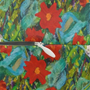 Klimt Pillow, Gustav Klimt, Lumbar Pillow, Green Pillow, Sunflower Pillow, Garden Pillow, Botanical Pillow, Plant Pillow, Green Lumbar image 3