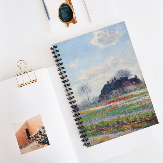 Monet Notebook, Claude Monet, Monet Painting, Floral Notebook, Nature Notebook, Vintage Notebook, Monet Journal, Painting Journal