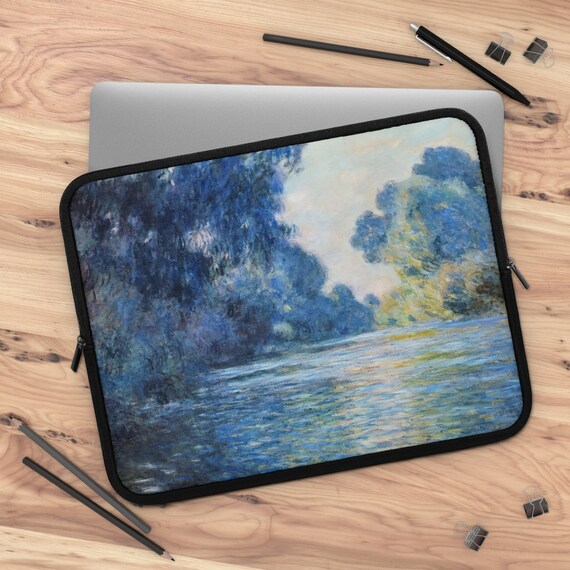 Monet Laptop Sleeve, Blue Laptop Sleeve, Claude Monet Painting, Macbook Sleeve, iPad Sleeve, Art Laptop Sleeve, 10 Sleeve, 17 Sleeve