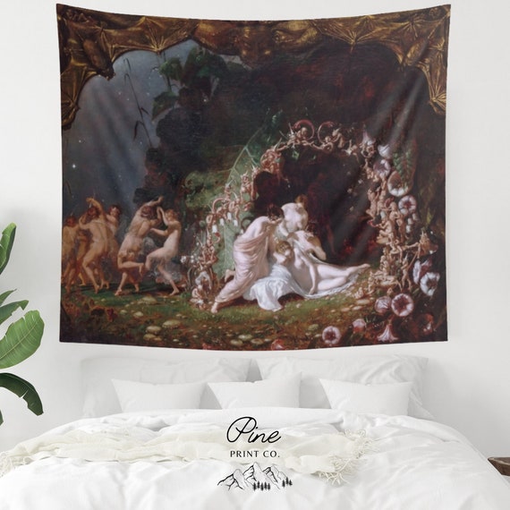 Art Tapestry, Nude Tapestry, Renaissance Tapestry, Painting Tapestry, Fairy Painting, Victorian Painting, Mythology Art, Fairy Tapestry