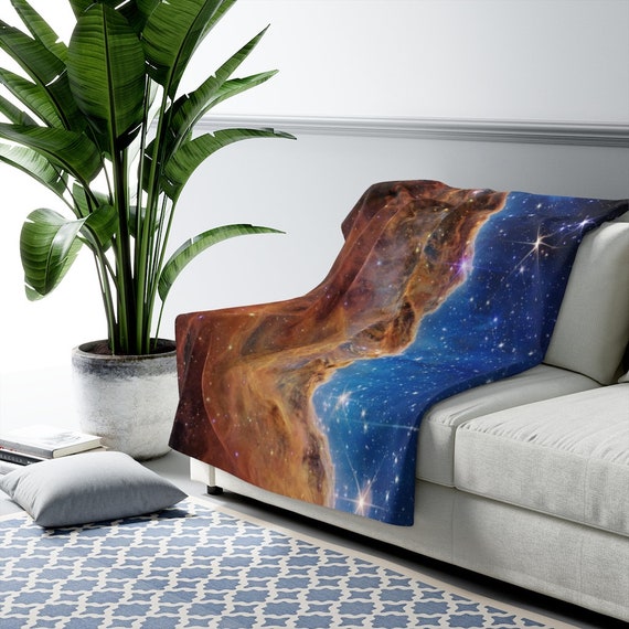 Space Blanket, Webb Telescope, Black Blanket, NASA Gift, Space Gift, Outer Space, Celestial Blanket, Astrophotography, Galaxy Blanket