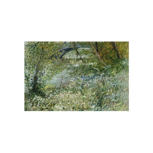 Grön matta, Van Gogh-matta, Vinent Van Gogh, Area-matta, Accentmatta, Fine Art-matta, Trädmatta, Målarmatta, Vintagematta, Van Gough-present 24" × 36"