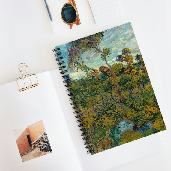 Van Gogh Notebook, Spiral Notebook, Landscape Notebook, Art Notebook, Van Gogh Art, Van Gogh Gift, Vincent Van Gogh, Vintage Notebook