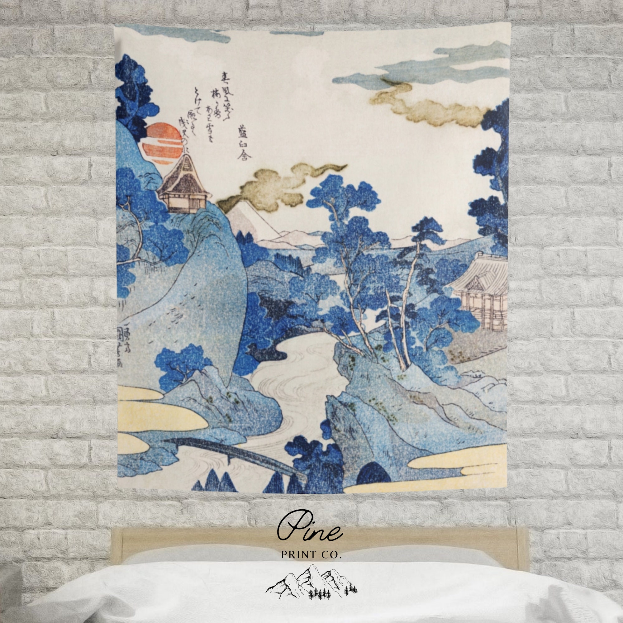 Japanese Tapestry Japan Tapestry Asian Tapestry Vintage Etsy