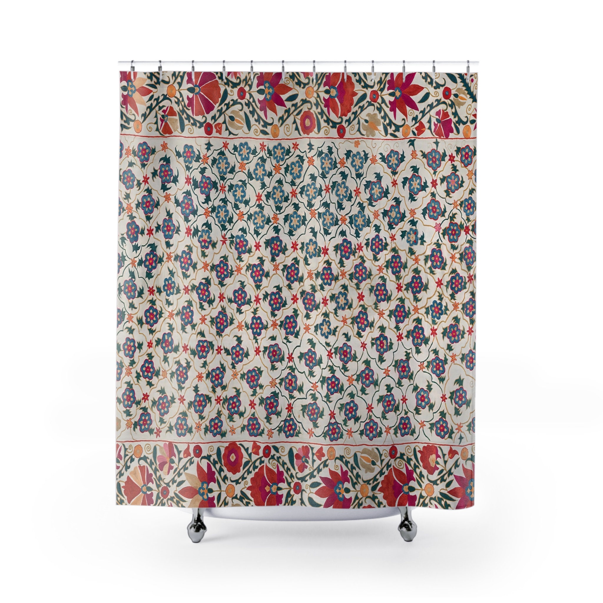 APROPHIC Vintage Bloemen Douchegordijn Huisdecoratie Roze