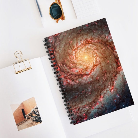 Space Notebook, Spiral Notebook, Galaxy Notebook, Space Gift, NASA Notebook, NASA Gift, Spiral Galaxy, Astro Notebook, Outer Space