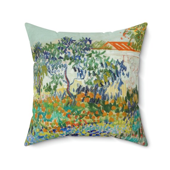 Vintage Pillow, Landscape Pillow, Art Pillow, Van Gogh Pillow, Vincent Van Gogh, Van Gogh Decor, Boho Pillow, Tree Pillow, Floral Pillow