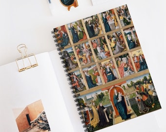 Cuaderno vintage, cuaderno renacentista, cuaderno católico, cuaderno de Jesús, arte religioso, cuaderno cristiano, arte cristiano, regalo católico