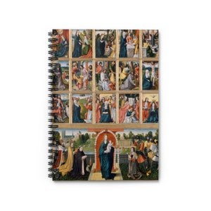 Vintage Notebook, Renaissance Notebook, Catholic Notebook, Jesus Notebook, Religious Art, Christian Notebook, Christian Art, Catholic Gift image 2