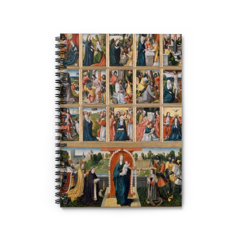 Vintage Notebook, Renaissance Notebook, Catholic Notebook, Jesus Notebook, Religious Art, Christian Notebook, Christian Art, Catholic Gift image 2
