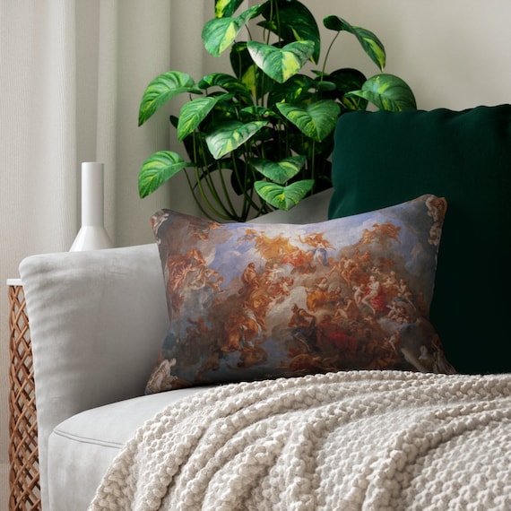 Renaissance Pillow, Art Pillow, Lumbar Pillow, Palace of Versailles, Renaissance Decor, French Art, Renaissance Art, French Painting