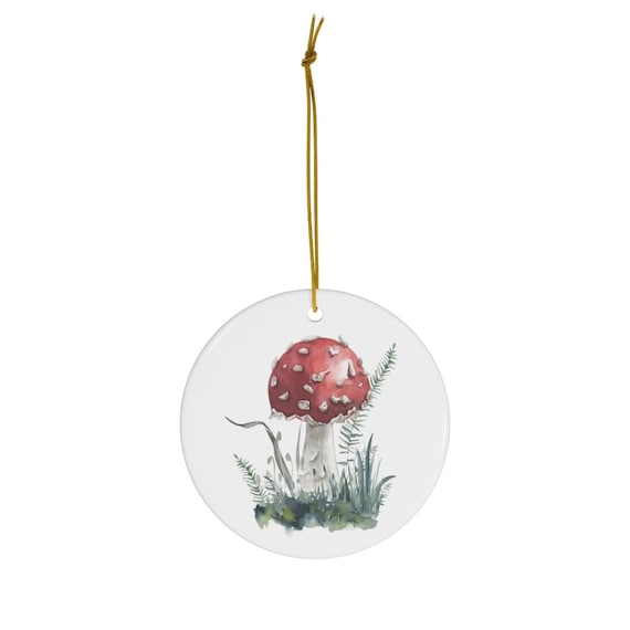 Mushroom Ornament, Cottagecore Ornament, Boho Ornament, Nature Ornament, Botanical Decor, Mushroom Gift, Mushroom Christmas