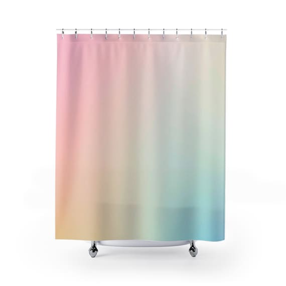 Rainbow Shower Curtain, Pastel Shower Curtain, Rainbow Bathroom, Rainbow Ombre, Colorful Shower, Pink Shower Curtain, Rainbow Decor