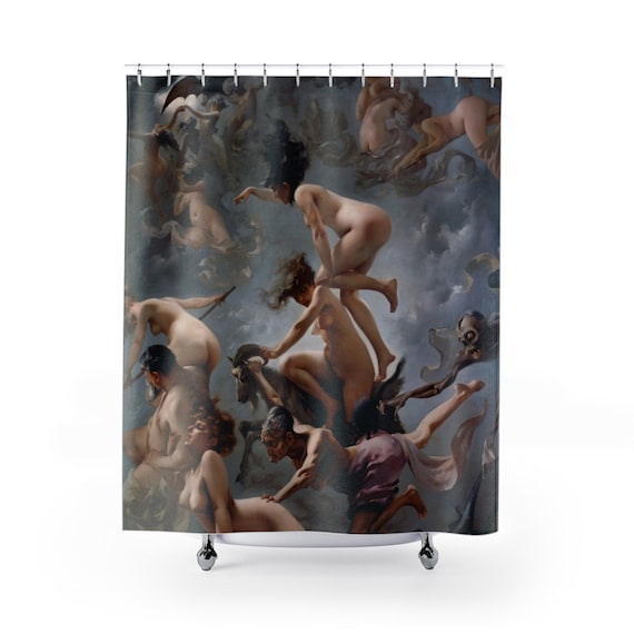 Witchy Decor, Art Shower Curtain, Goth Shower Curtain, Magic Shower Curtain, Witch Shower Curtain, Halloween Decor, Dark Shower Curtain