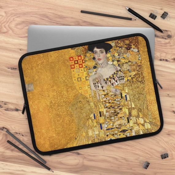 Klimt Laptop Sleeve, Fine Art Case, Gustav Klimt, Klimt Gift, Klimt Painting, Gold Laptop Case, Macbook Case, iPad Case, Macbook Sleeve