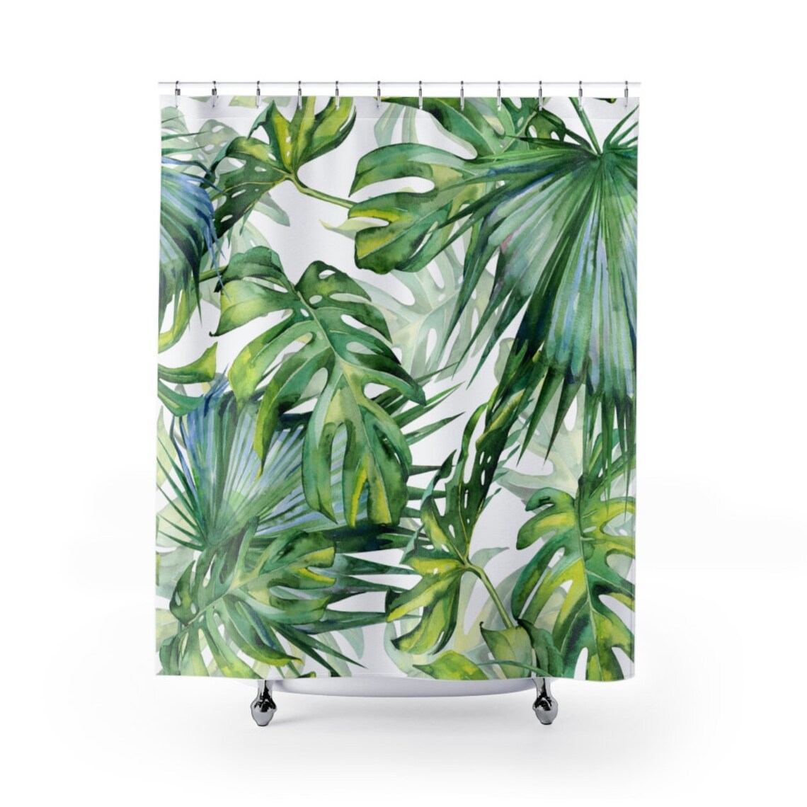 Tropical Bathroom Jungle Bathroom Monstera Decor Plant Etsy