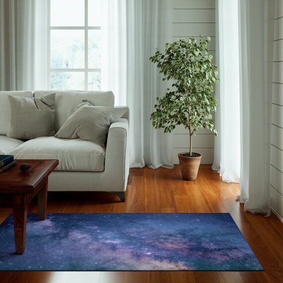 Space Rug, Runner Rug, Galaxy Decor, Space Decor, NASA Gift, Star Rug, Astronomy Decor, Astronomy Gift, Purple Rug, Space Gift, Purple Decor