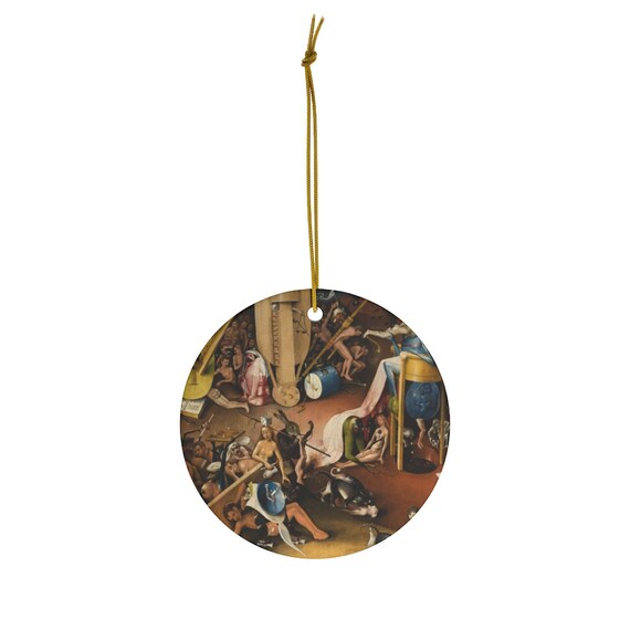 Garden of Earthly Delights, Hieronymus Bosch, Fine Art Ornament, Christmas Ornament, Art Ornament, Bosch Painting, Surrealism, Art G