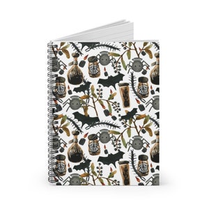 Halloween Notebook, Halloween Gift, Halloween Journal, Bat Notebook, Witchy Notebook, Fall Notebook, Spooky Notebook, Spiral Notebook image 3