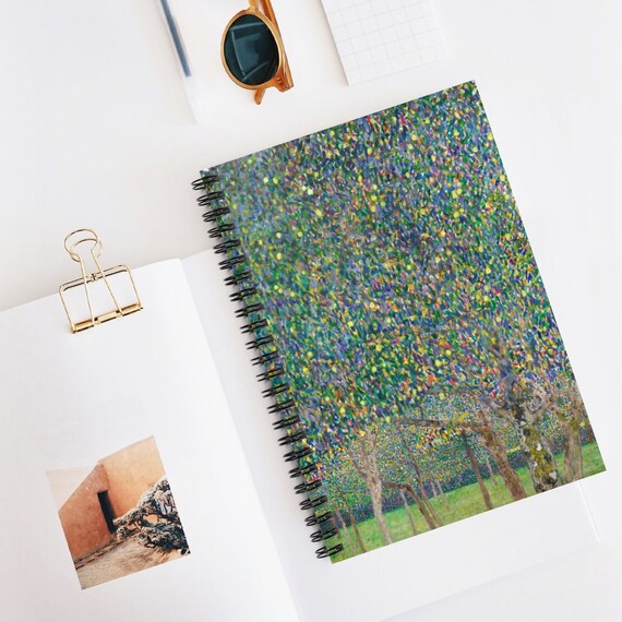 Klimt Notebook, Spiral Notebook, Tree Notebook, Art Notebook, Painting Notebook, Vintage Art, Gustav Klimt, Klimt Painting, Nature Notebook