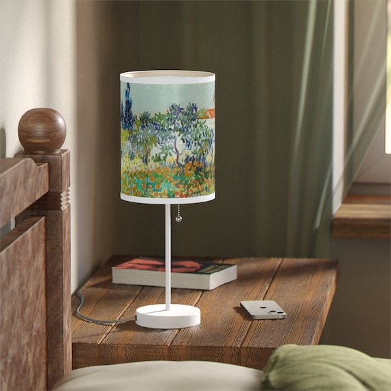 Van Gogh Lamp, Fine Art Lamp, Fine Art Gift, Vincent Van Gogh, Van Gogh Painting, Nature Lamp, Landscape Painting, Van Gogh Art