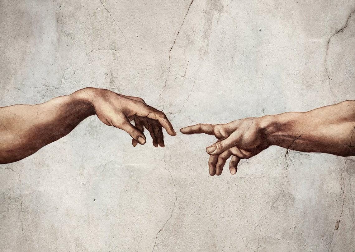 Creation of Adam Wall Print | Michelangelo Renaissance Museum