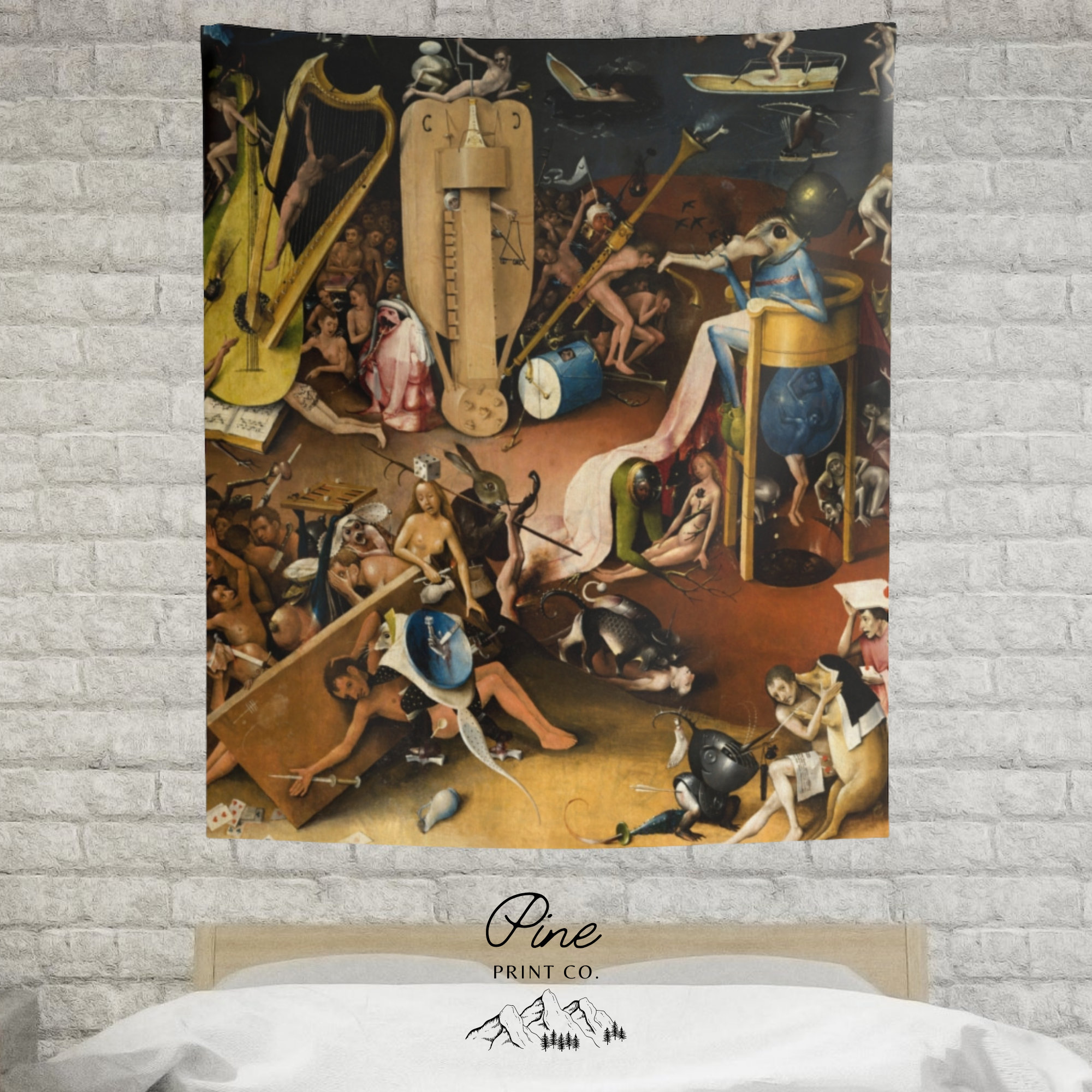 Garden of Earthly Delights Renaissance Tapestry Boho Tapestry